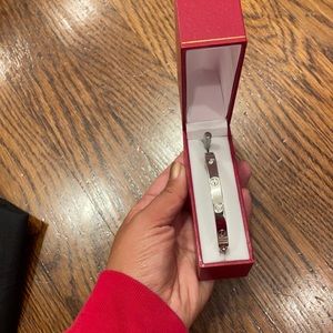 18K White Gold Love Bracelet With Diamonds